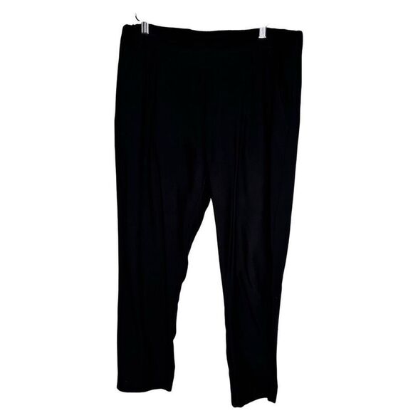 ALLSAINTS Aleida Trouser Pants Pull On Cropped Tapered Black Size 6 - Picture 8 of 11